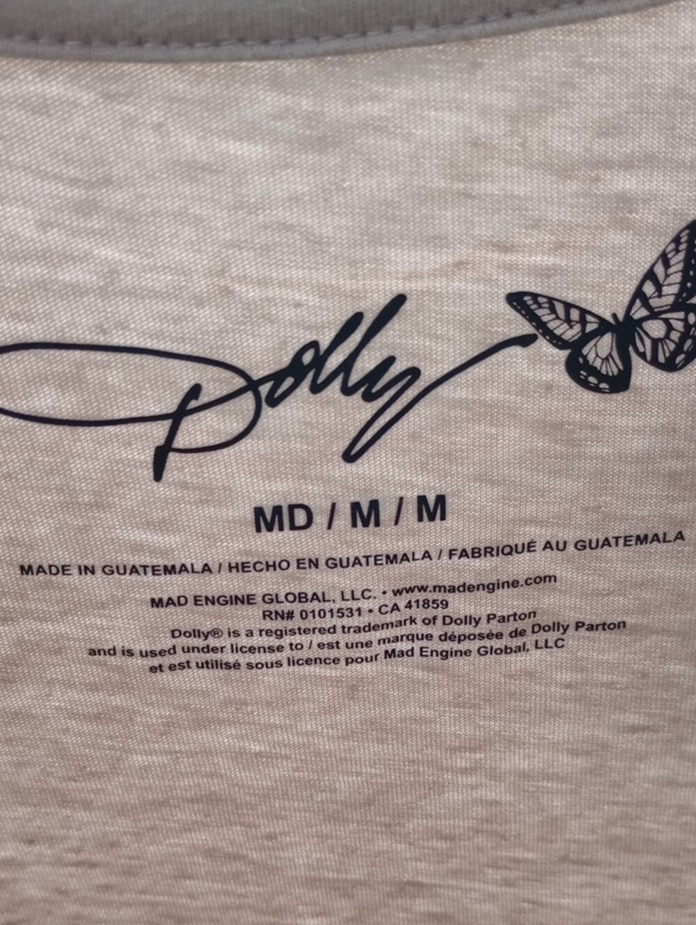 Dolly Parton Tan Graphic Concert T-Shirt Medium NWT - Picture 4 of 7
